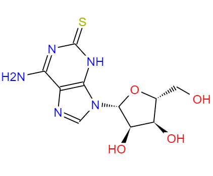 CAS： 43157-50-2，中文名稱： 腺苷-2-硫酮 英文名稱：Adenosine,1,2-dihydro-2-thioxo-; 