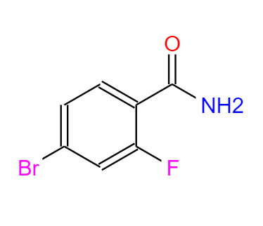 CAS： 292621-45-5，中文名稱： 4-溴-2-氟苯甲酰胺 英文名稱：4-Bromo-2-fluorobenzamide 