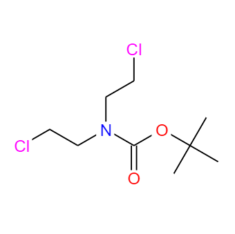 CAS： 118753-70-1，中文名稱： N,N-雙(2-氯乙基)氨基甲酸叔丁酯 英文名稱：N-Boc-N,N-bis(2-chloroethyl)aMine 