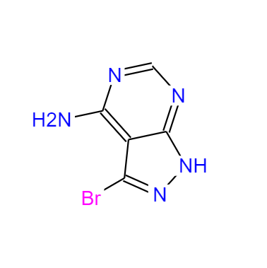  CAS： 83255-86-1，中文名稱： 3-溴-4-氨基吡唑并[3,4-d]嘧啶 英文名稱：3-Bromo-1H-pyrazolo[3,4-d]pyrimidin-4-amine
