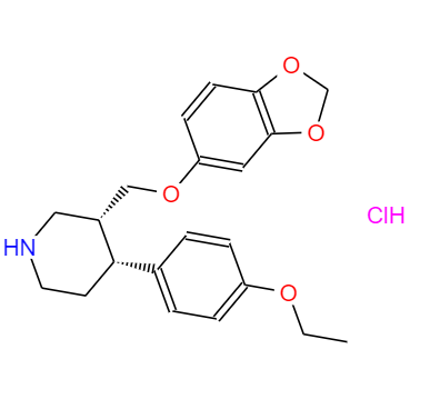 CAS： 1346597-97-4，中文名稱： 反式-鹽酸帕羅西汀半水物雜質(zhì)C 英文名稱：rac-trans-4-Defluoro-4-ethoxy Paroxetine Hydrochloride 