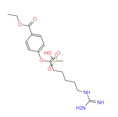 CAS： 56974-61-9，中文名稱： 甲磺酸加貝酯 英文名稱：Gabexate mesylate 