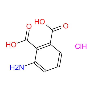 CAS： 6946-22-1，中文名稱： 3-氨基鄰苯二甲酸鹽酸二水合物 英文名稱：3-Aminophthalic acid hydrochloride 