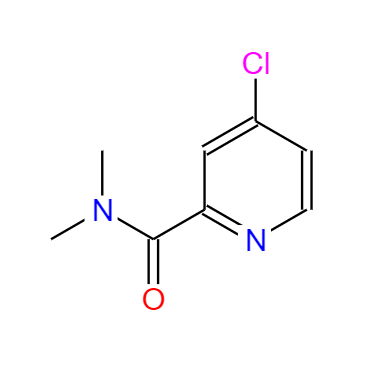  CAS： 114780-06-2，中文名稱： 4-氯-N,N-二甲基吡啶酰胺 英文名稱：4-Chloro-N,N-dimethylpicolinamide
