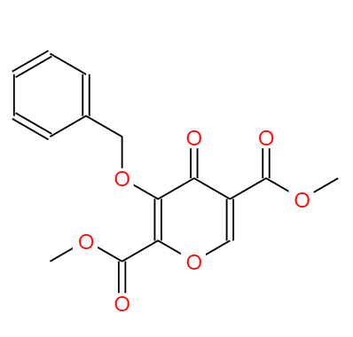 CAS： 1246616-66-9，英文名稱：4-Oxo-3-(phenylMethoxy)-4H-pyran-2,5-dicarboxylic acid 2,5-diMethyl ester 