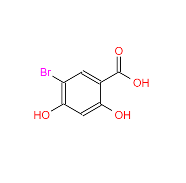 CAS： 7355-22-8,中文名稱： 5-溴-2,4-二羥基苯甲酸 英文名稱：5-Bromo-2,4-dihydroxybenzoic acid