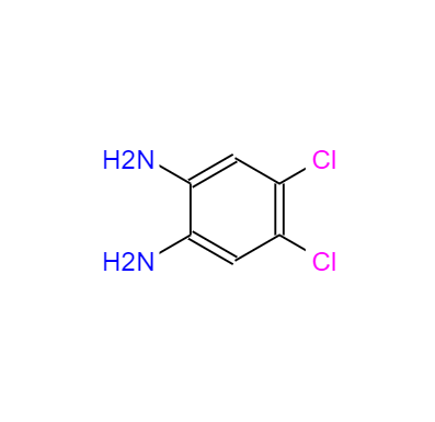 CAS： 5348-42-5，中文名稱： 4,5-二氯鄰苯二胺 英文名稱：4,5-Dichloro-1,2-benzenediamine 