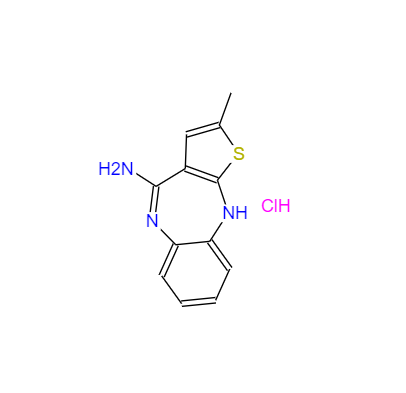 CAS： 138564-60-0，英文名稱：4-Amino-2-Methyl-10H-Thiene[2,3-b][1,5]Benzodiazepine Hydrochloride 