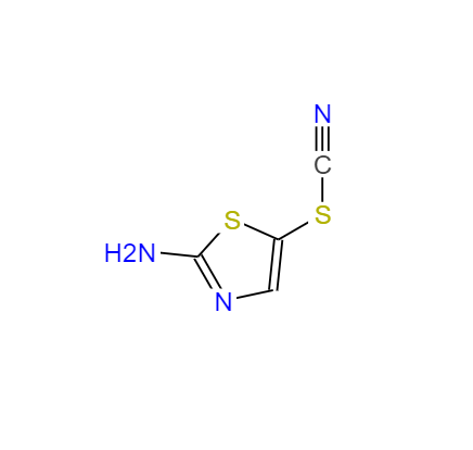 CAS： 23056-10-2，中文名稱： 2-氨基噻唑-5-基硫氰酸酯 英文名稱：5-Thiocyanatothiazol-2-amine 