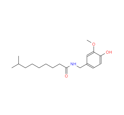  CAS： 19408-84-5，中文名稱： 二氫辣椒堿 英文名稱：Dihydrocapsaicin