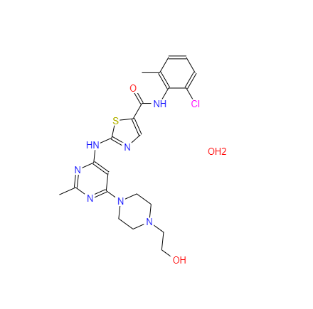 CAS： 863127-77-9，中文名稱： 達沙替尼 英文名稱：Dasatinib Monohydrate 