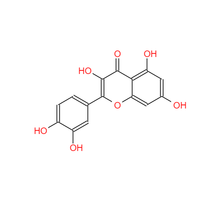 CAS： 117-39-5，中文名稱： 槲皮素 英文名稱：Quercetine