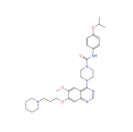 CAS： 387867-13-2，中文名稱： 坦度替尼 英文名稱：Tandutinib 
