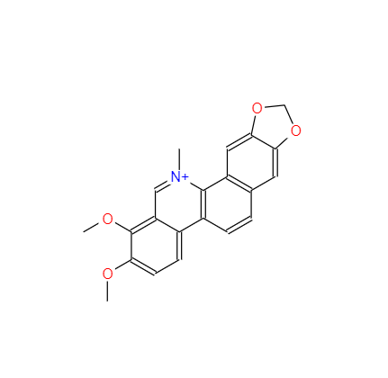 CAS： 34316-15-9，中文名稱： 白屈菜紅堿 英文名稱：Chelerythrine 