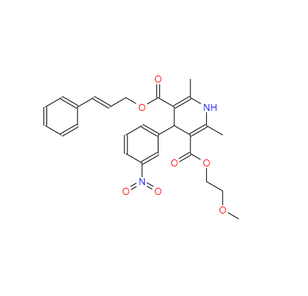 CAS： 132203-70-4，中文名稱： 西尼地平 英文名稱：Cilnidipine 