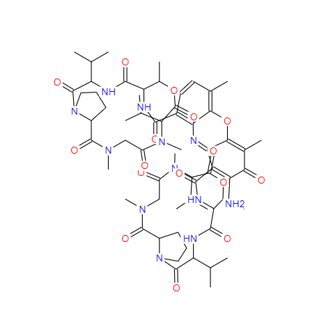 CAS： 50-76-0，中文名稱： 放線菌素D 英文名稱：ActinoMycin D 