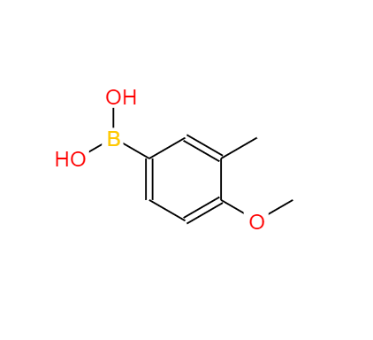 CAS： 175883-62-2，中文名稱： 4-甲氧基-3-甲基苯硼酸 英文名稱：4-Methoxy-3-methylphenylboronic acid 