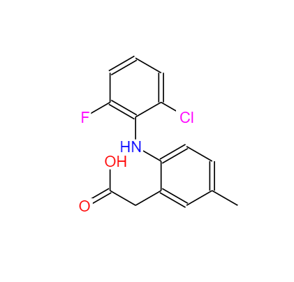 CAS： 220991-20-8，中文名稱： 羅美昔布 英文名稱：Lumiracoxib 