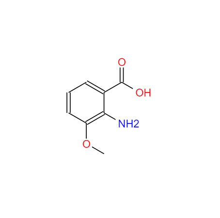 CAS： 3177-80-8，中文名稱： 2-氨基-3-甲氧基苯甲酸 英文名稱：2-Amino-3-methoxybenzoicacid 