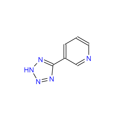 CAS： 3250-74-6，中文名稱： 5-(3-吡啶基)-1H-四唑 英文名稱：3-(2H-TETRAZOL-5-YL)-PYRIDINE 
