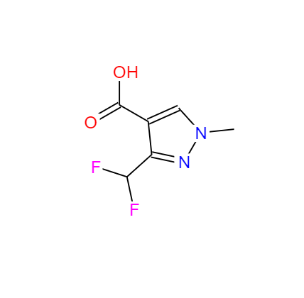 CAS： 176969-34-9，英文名稱：3-(Difluoromethyl)-1-methyl-1H-pyrazole-4-carboxylicacid 