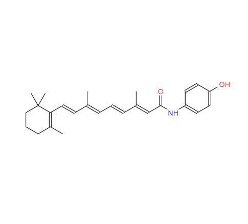 CAS： 65646-68-6，中文名稱： 維甲酰酚胺 英文名稱：Fenretinide 
