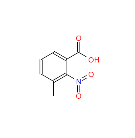 CAS： 5437-38-7，中文名稱： 3-甲基-2-硝基苯甲酸 英文名稱：3-Methyl-2-nitrobenzoic acid 