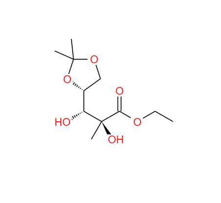 CAS： 93635-76-8，英文名稱：D-Arabinonic acid, 2-C-methyl-4,5-O-(1-methylethylidene)-,ethyl ester 