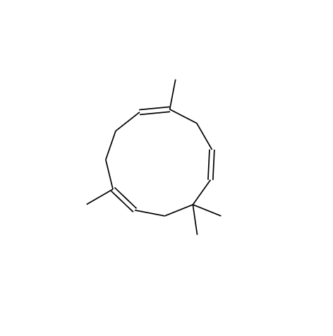 CAS： 6753-98-6，中文名稱： α-石竹烯 英文名稱：alpha-Caryophyllene 