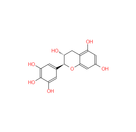 CAS： 3371-27-5，中文名稱： (-)-倍兒茶酸 英文名稱：(-)-Gallocatechin 