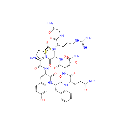 CAS： 75499-44-4，中文名稱(chēng)： 精氨酸加壓素 英文名稱(chēng)：Arginine Vasopressin Diacetate 