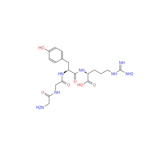 CAS： 70195-20-9，中文名稱： 甘氨酸-甘氨酸-酪氨酸-精氨酸 英文名稱：Gly-Gly-Tyr-Arg 