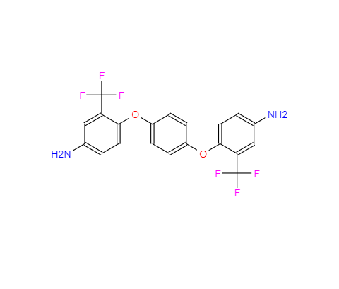 CAS： 94525-05-0，中文名稱： 1,4-雙(4-氨基-2-三氟甲基苯氧基)苯 英文名稱：1,4-Bis(4-amino-2-trifluoromethylphenoxy)benzene 