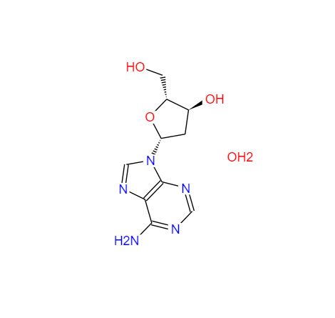CAS： 16373-93-6，中文名稱： 2’-脫氧腺苷一水合物 英文名稱：2'-Deoxyadenosine monohydrate 