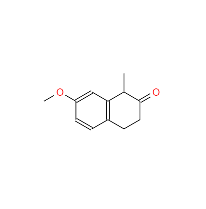 CAS： 1204-23-5，中文名稱： 1-甲基-7-甲氧基-2-萘滿酮 英文名稱：1-METHYL-7-METHOXY-2-TETRALONE 