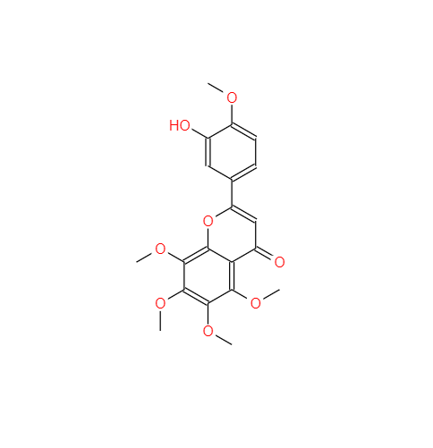 CAS： 112448-39-2，中文名稱： 3'-去甲川陳皮素 英文名稱：3'-Demethylnobiletin 