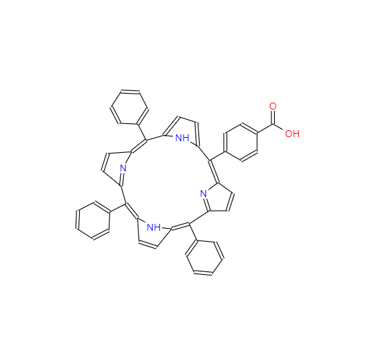  CAS： 95051-10-8，英文名稱：5-(4-Carboxyphenyl)-10,15,20-triphenyl-21H,23H-porphine