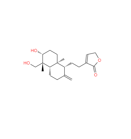  CAS： 4176-97-0，中文名稱： 14-去氧穿心蓮內(nèi)酯 英文名稱：Deoxyandrographolide