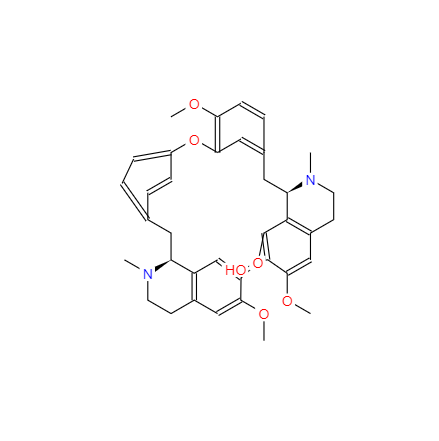 CAS： 33889-68-8，中文名稱： 異防己諾林堿 英文名稱：Isofangchinoline 