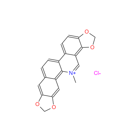 CAS： 5578-73-4，中文名稱(chēng)： 鹽酸血根堿;氯化血根堿 英文名稱(chēng)：Sanguinarine 