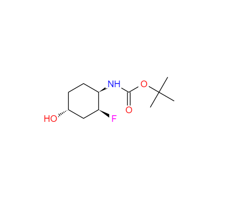 CAS： 1788041-38-2，中文名稱： N-[(1S,2R,4S)-REL-2-氟-4-羥基環(huán)己基]氨基甲酸叔丁酯