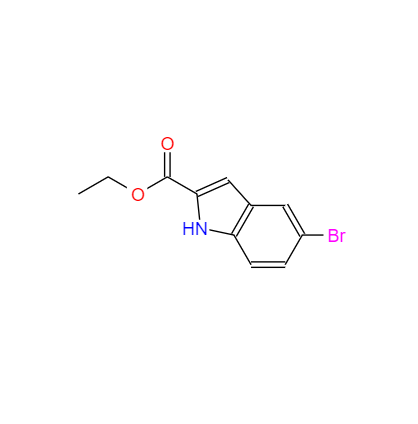 CAS： 16732-70-0，中文名稱： 5-溴吲哚-2-甲酸乙酯 英文名稱：Ethyl5-bromo-1H-indole-2-carboxylate 