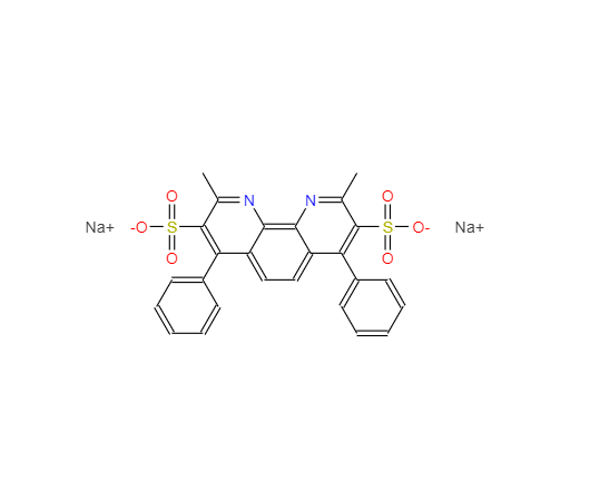 CAS： 52698-84-7，中文名稱： 浴酮靈二磺酸二鈉鹽單水合物 英文名稱：Bathocuproinedisulfonic acid disodiuM salt 
