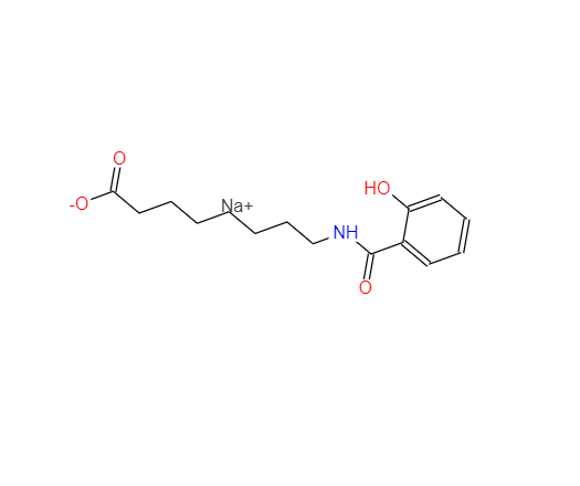 CAS： 203787-91-1，中文名稱： 8-(2-羥基苯甲酰胺基)辛酸鈉 英文名稱：sodium,8-[(2-hydroxybenzoyl)amino]octanoate 
