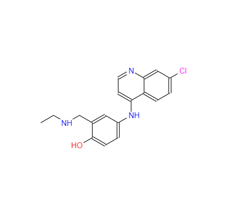 CAS： 79352-78-6，中文名稱： 去乙基阿莫地喹 英文名稱：N-Desethyl amodiaquine 