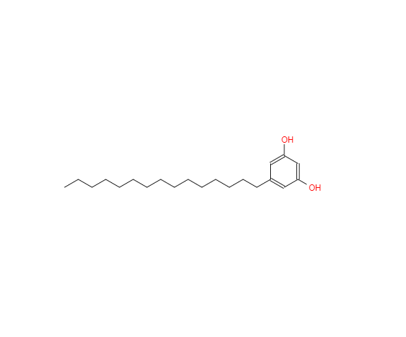 CAS： 3158-56-3，中文名稱： 5-十五烷基-1,3-苯二酚 英文名稱：Adipostatin A 
