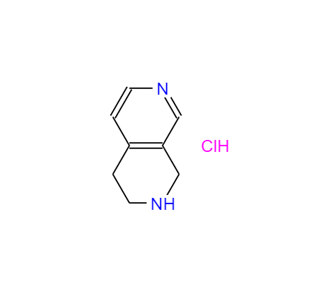 CAS： 1354940-72-9，中文名稱： 1,2,3,4-四氫-2,7-萘啶鹽酸鹽 英文名稱：1,2,3,4-Tetrahydro-2,7-naphthyridinehydrochloride 