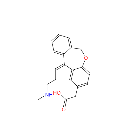 CAS： 113835-92-0，中文名稱： 鹽酸奧洛他定雜質F 英文名稱：N-DesMethyl Olopatadine 