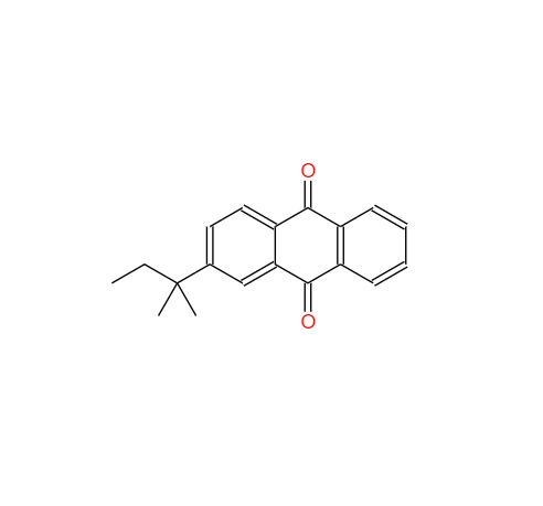 CAS： 32588-54-8，中文名稱(chēng)： 2-叔戊基蒽醌 英文名稱(chēng)：2-(tert-Pentyl)anthracene-9,10-dione 