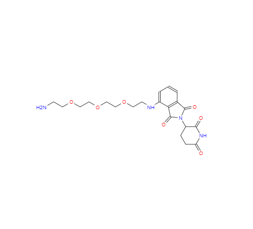 CAS： 2093416-31-8，英文名稱：Pomalidomide-PEG3-C2-NH2 